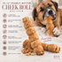 10-12" Peanut Butter Cheek Roll Dog Chew