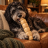 10-12" Peanut Butter Cheek Roll Dog Chew