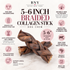 5-6" Braided Collagen Stick Dog Chew
