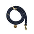 Adjustable Bolt Snaps Rope Dog Leash Navy