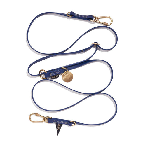 Adjustable Water Resistant Dog Leash Navy