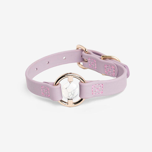 All Eyes On Me Dog Collar Lilac Haze/Howlite