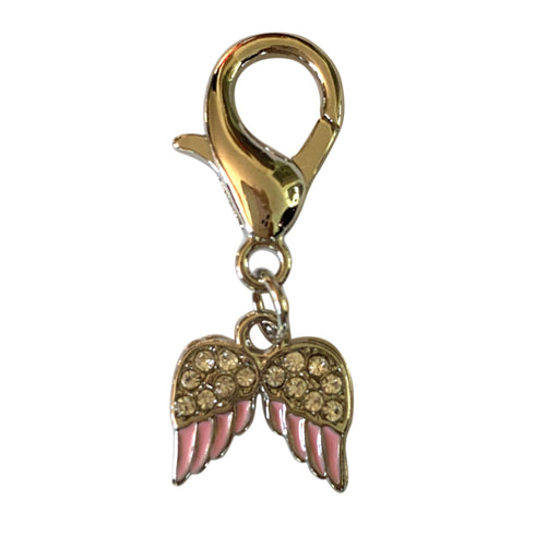 Angel Wings Dog Collar Charm