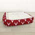 Antlers Red Alpine Lounge Dog Bed