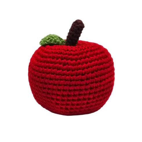 Apple Crochet Dog Toy
