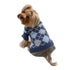 Argyle Turtleneck Dog Sweater Navy/Grey/Light Blue