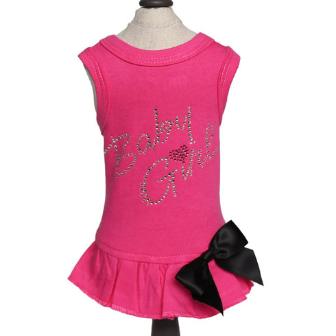 Baby Girl Dog Dress Fuchsia