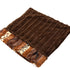 Baylee Mink Exotic Fur Cuddle Dog Bed Brown/Gold/Chocolate