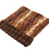 Baylee Mink Exotic Fur Cuddle Dog Bed Brown/Gold/Chocolate