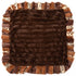 Baylee Mink Exotic Fur Dog Blanket Chocolate/Brown/Gold