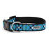 Bias Plaid Dog Collar Blue