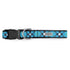 Bias Plaid Dog Collar Blue
