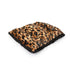 Big Cat Shag Pillow Dog Bed Leopard/Black
