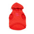 Big Full Heart Dog Hoodie Coral Orange/Neon Pink