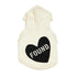 Big Full Heart Dog Hoodie Natural/Black