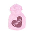 Big Full Heart Dog Hoodie Pink/Mauve