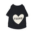 Big Full Heart Dog Tee Black/Cream