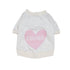Big Full Heart Dog Tee Heather Gray/Mauve