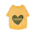 Big Full Heart Dog Tee Mustard Yellow/Pine Green