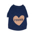 Big Full Heart Dog Tee Navy Blue/Putty