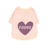 Big Full Heart Dog Tee Peach/Plum