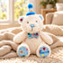 Birthday Bear Dog Toy Blue