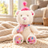 Birthday Bear Dog Toy Pink