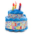 Birthday Cake Tough Dog Toy Blue