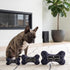 Black Checker Chewy Vuiton Bone Dog Toy