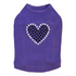 Black Heart Rhinestone Dog Tank
