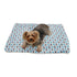 Blue And Grey Hearts Fleece Dog Blanket
