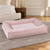 Blush Microvelvet Divine Futon Dog Bed