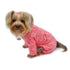 Blush of Love Fleece Turtleneck Dog Pajamas Pink