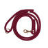 Braided Rope Dog Leash 'Bordeaux'