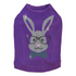 Bunny With Glasses Rhinestone Dog Tank