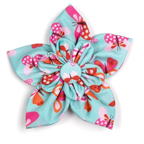 Butterflies Dog Collar Flower