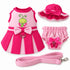 Butterfly Baby Dog Harness Dress Set