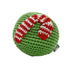 Candy Cane Ball Crochet Dog Toy