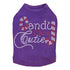 Candy Cane Cutie Rhinestone Dog Tank