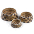 Chewy Vuiton Checker Dog Bowl Set Of Two