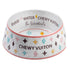 Chewy Vuiton White Dog Bowl Set Of Two