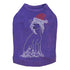 Chinese Crested Santa Rhinestone Dog Tank