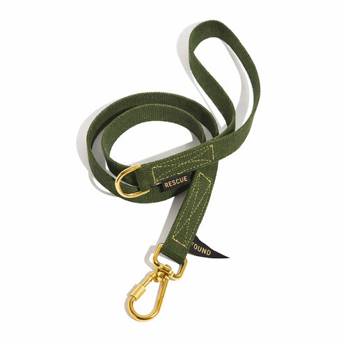 Classic Cotton Dog Leash Olive