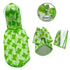 Clear View Froggy Dog Raincoat Green