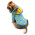 Clear View Happy Sunshine Dog Raincoat Blue