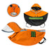 Clear View Poncho Dog Raincoat Orange