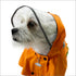 Clear View Poncho Dog Raincoat Orange