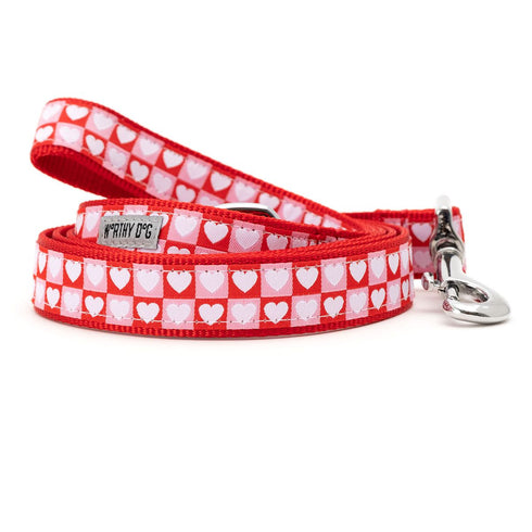 Colorblock Hearts Dog Leash