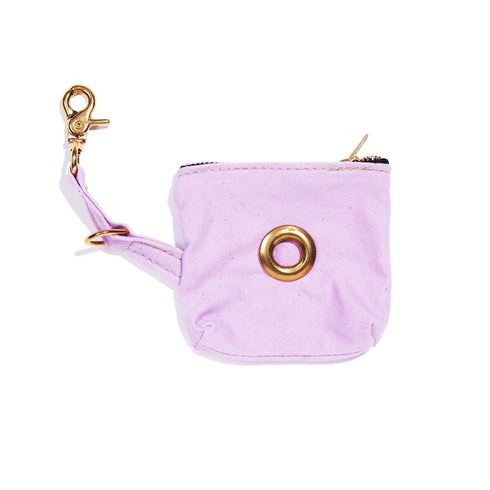 Cotton Canvas Dog Poop Bag Holder Lilac