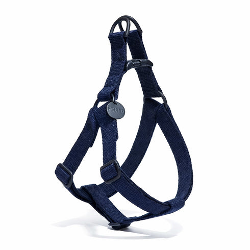 Cotton Dog Harness Navy/Matte Black